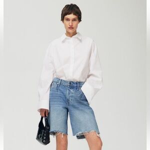 Denim H&m bermuda shorts High waist new!